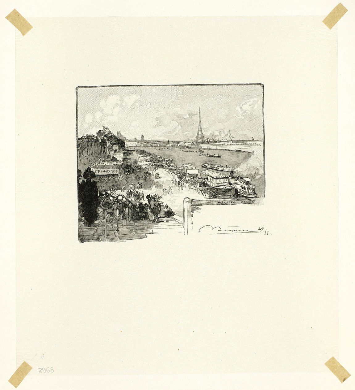 A Aurora, placa catorze de Le Long de la Seine et des Boulevards de Louis Auguste Lepère
