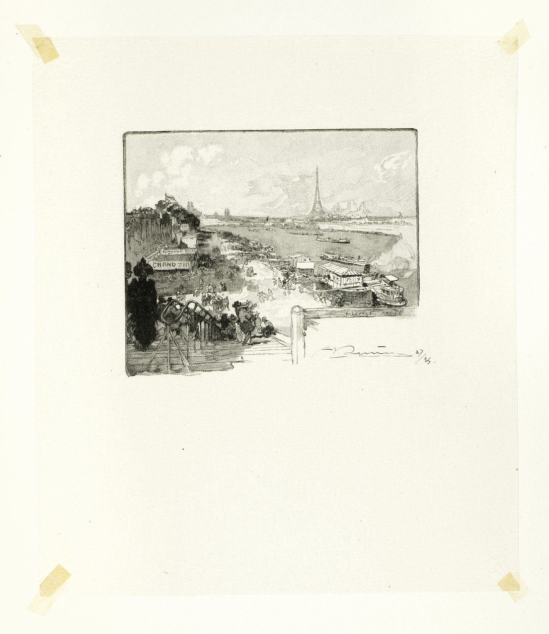A Aurora, placa catorze de Le Long de la Seine et des Boulevards de Louis Auguste Lepère
