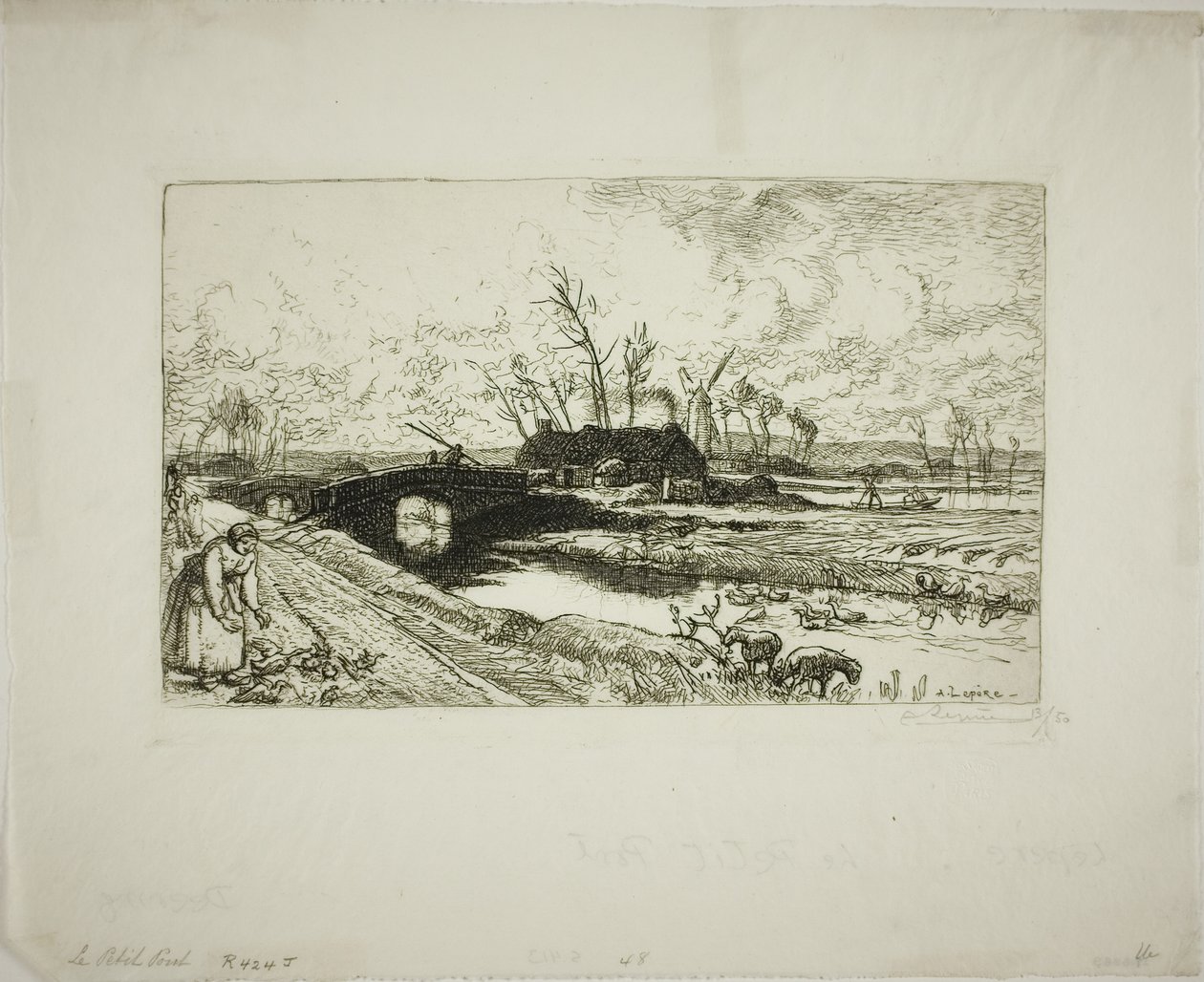 A pequena ponte de Louis Auguste Lepère