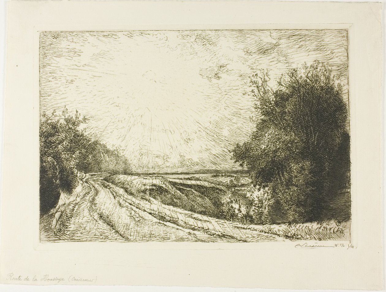 O caminho para Houssoye de Louis Auguste Lepère