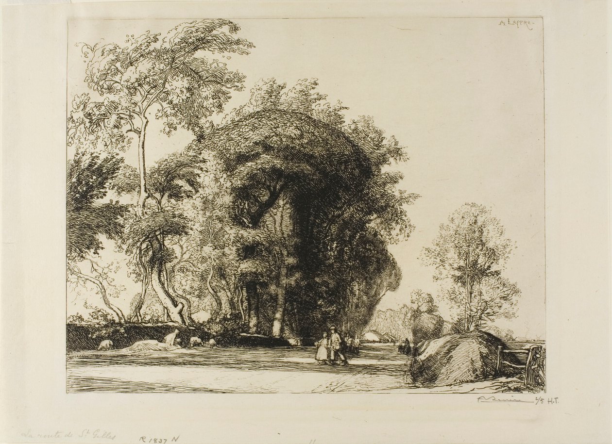 O caminho para St. Gilles de Louis Auguste Lepère