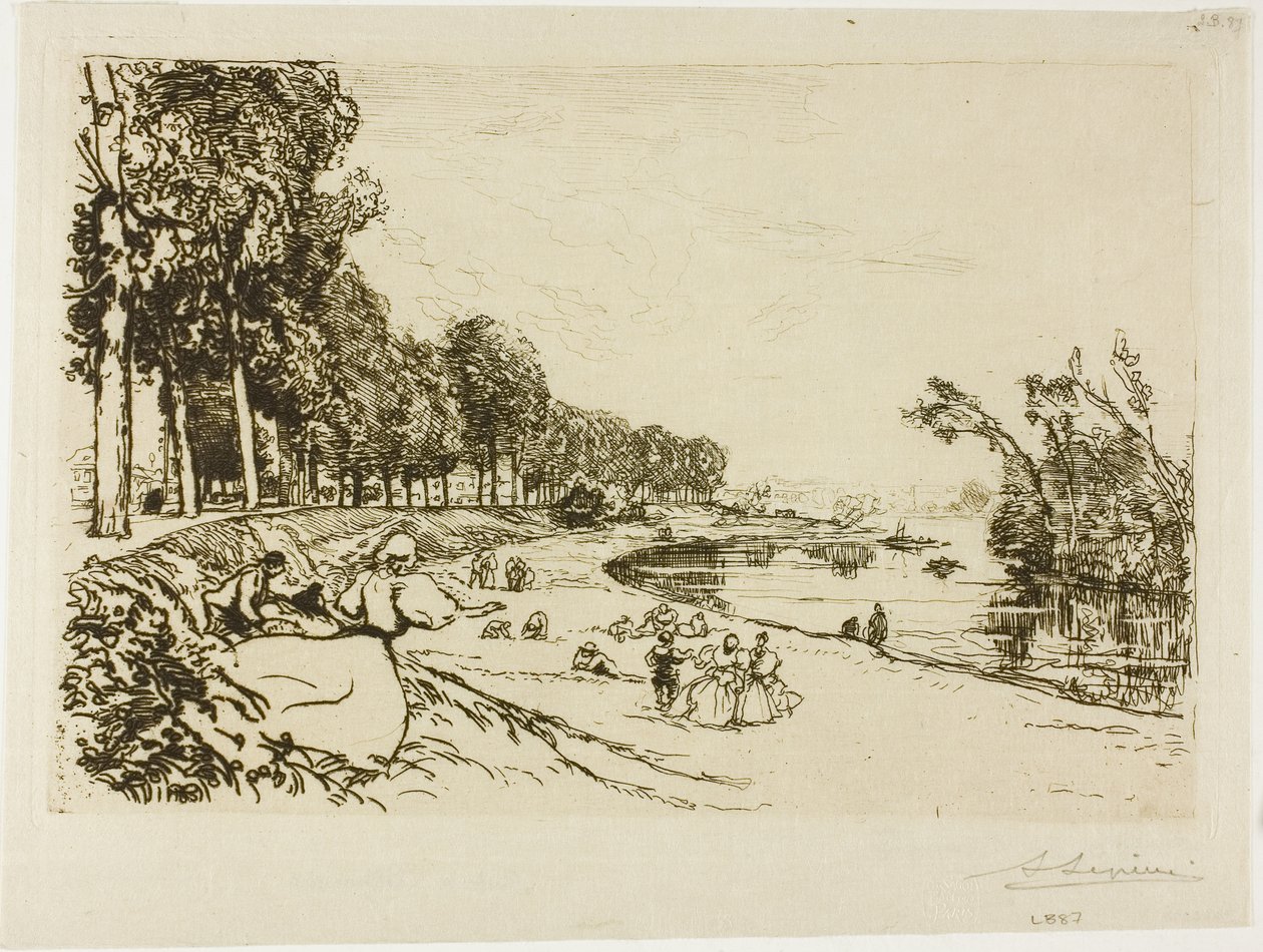 O caminho para Billancourt de Louis Auguste Lepère