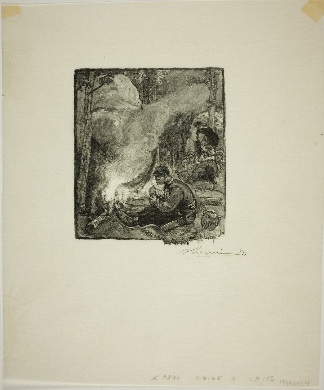 Refeição dos lenhadores de Louis Auguste Lepère