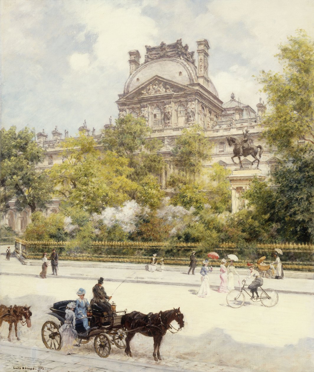 Place du Louvre de Louis Beraud