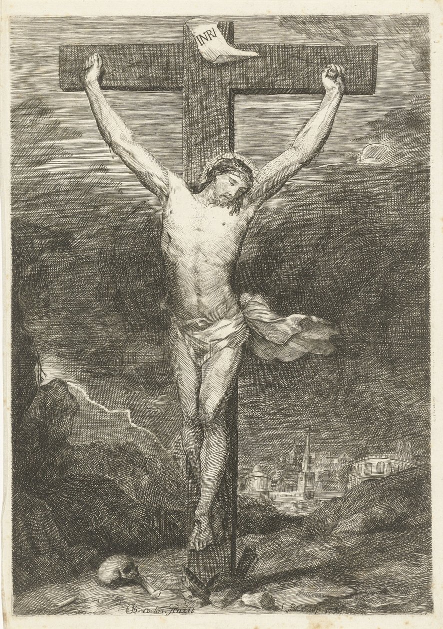 Cristo na cruz de Louis Bernard Coclers
