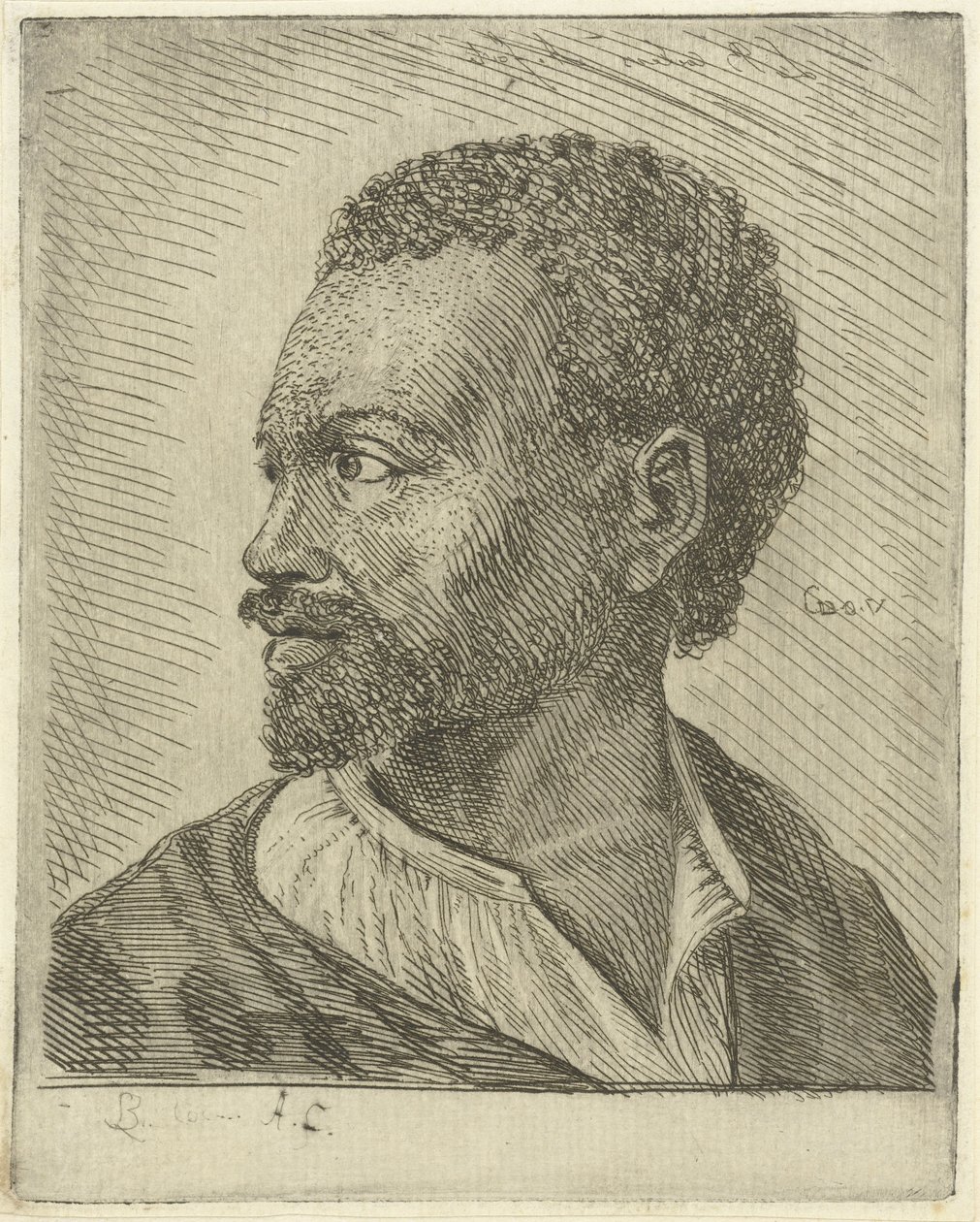 Retrato de um Abissínio de Louis Bernard Coclers