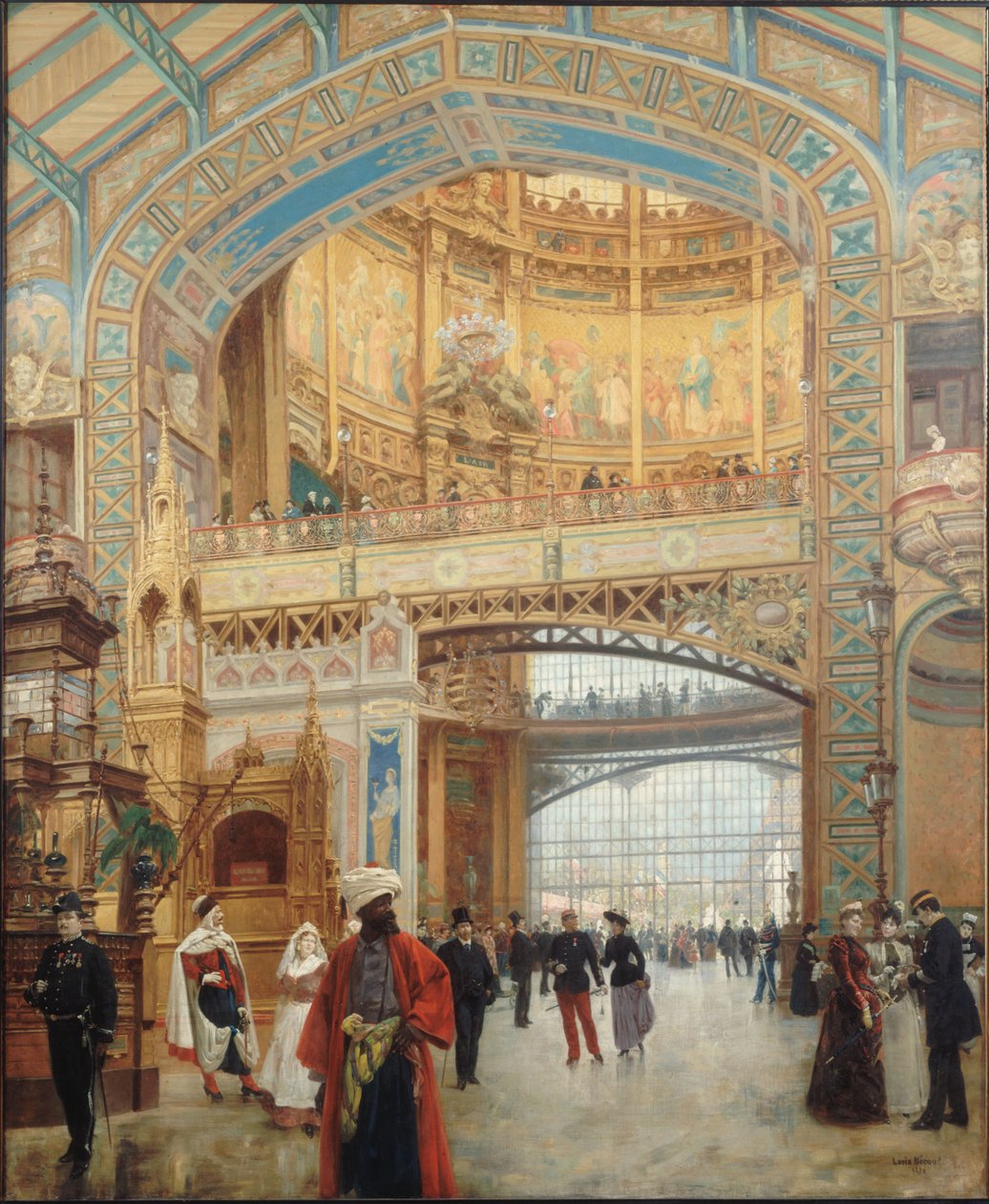 A Galerie des machines da Feira Mundial em Paris 1889, 1890. de Louis Beroud
