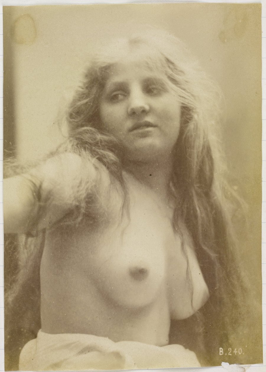 Estudo de um modelo nu feminino, busto visto de frente de Louis Bonnard