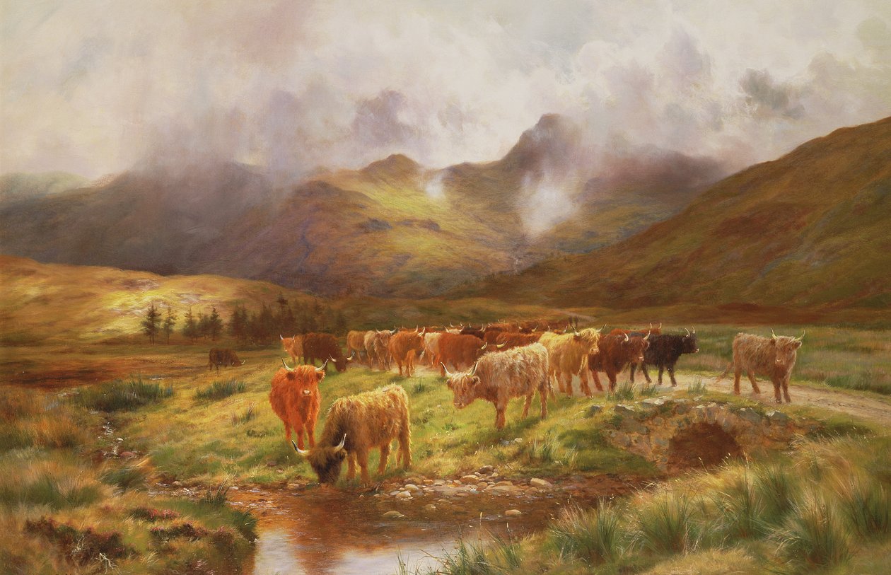 Um, altiplano, dirigiu, em, Strathfillan, Perthshire de Louis Bosworth Hurt