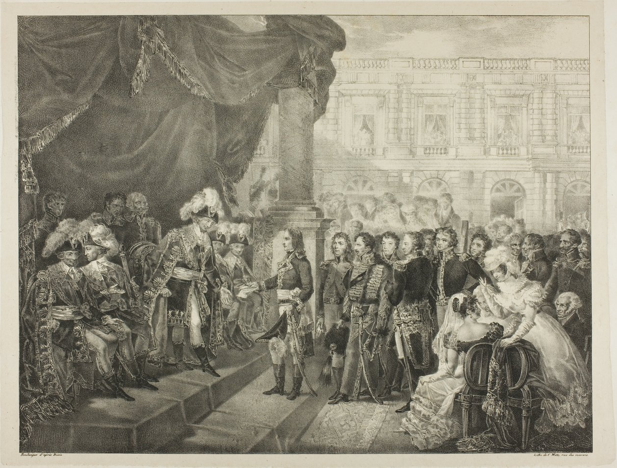 Recepção pelo Diretório, placa 29 da Vida Política e Militar de Napoleão de Louis Boulanger