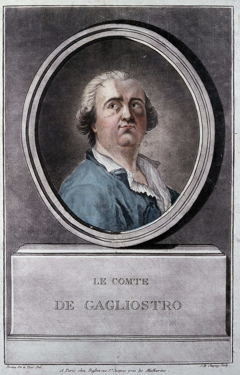 Giuseppe Balsamo, este Alexandre, Conde de Cagliostro (1743 - 1795) por Brion de la Tour de Louis Brion de la Tour fils