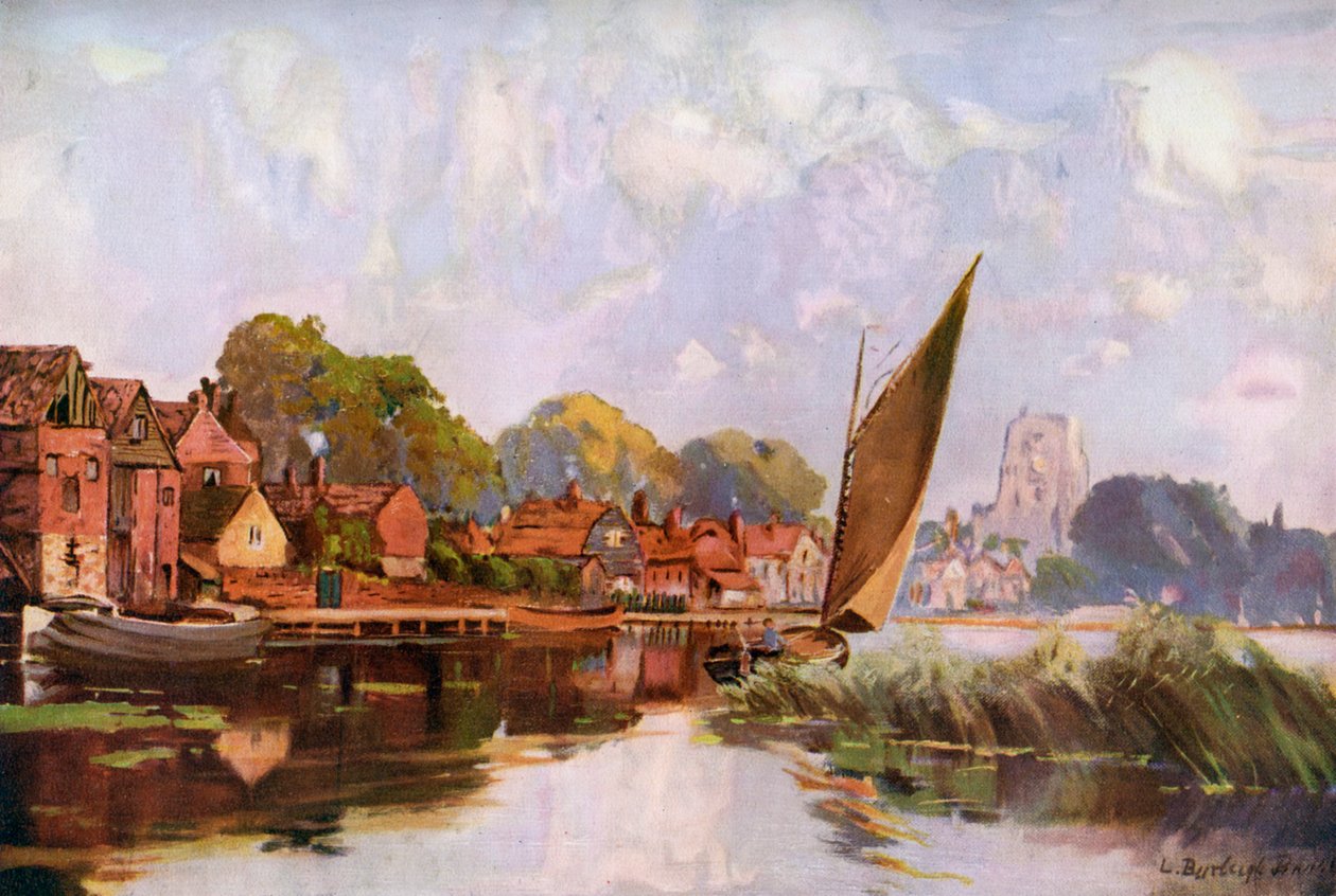 No rio em Beccles, Suffolk, 1924-1926. de Louis Burleigh Bruhl