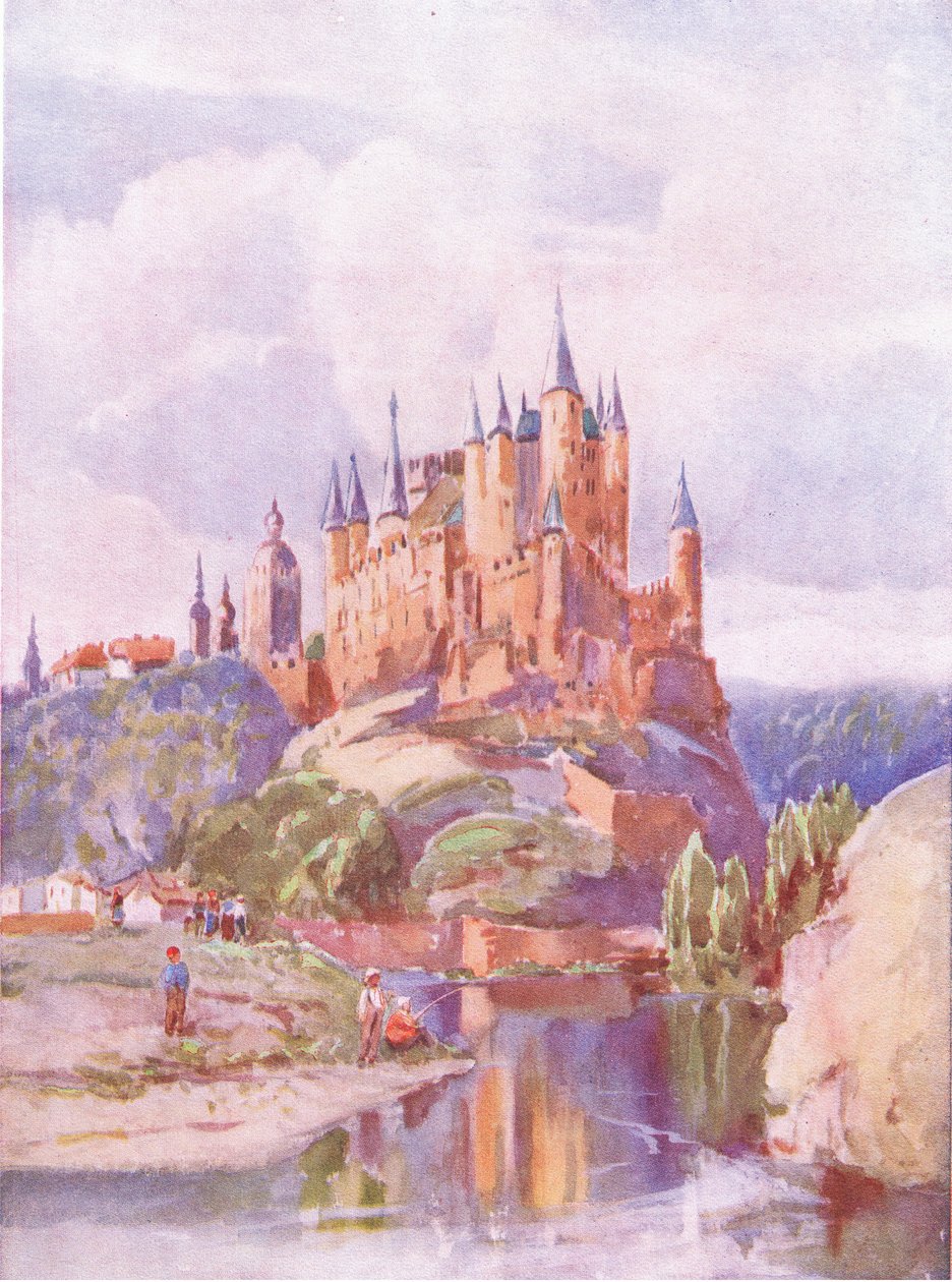 O Alcazar, Segonia, da Hutchinsons Picturesque Europe publicado por Hutchinson & Son, c.1930 de Louis Burleigh Bruhl