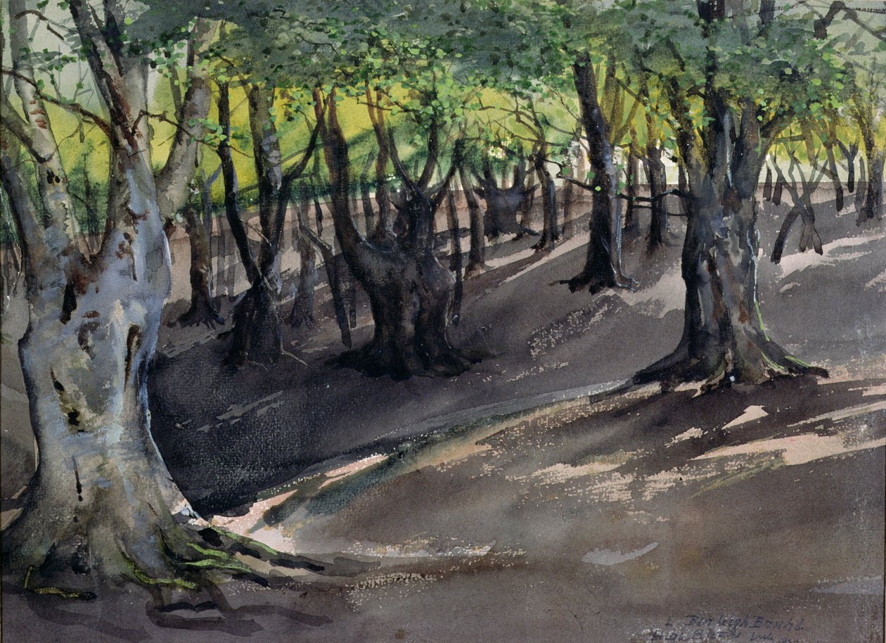 O coração da floresta de Epping, faia alta de Louis Burleigh Bruhl