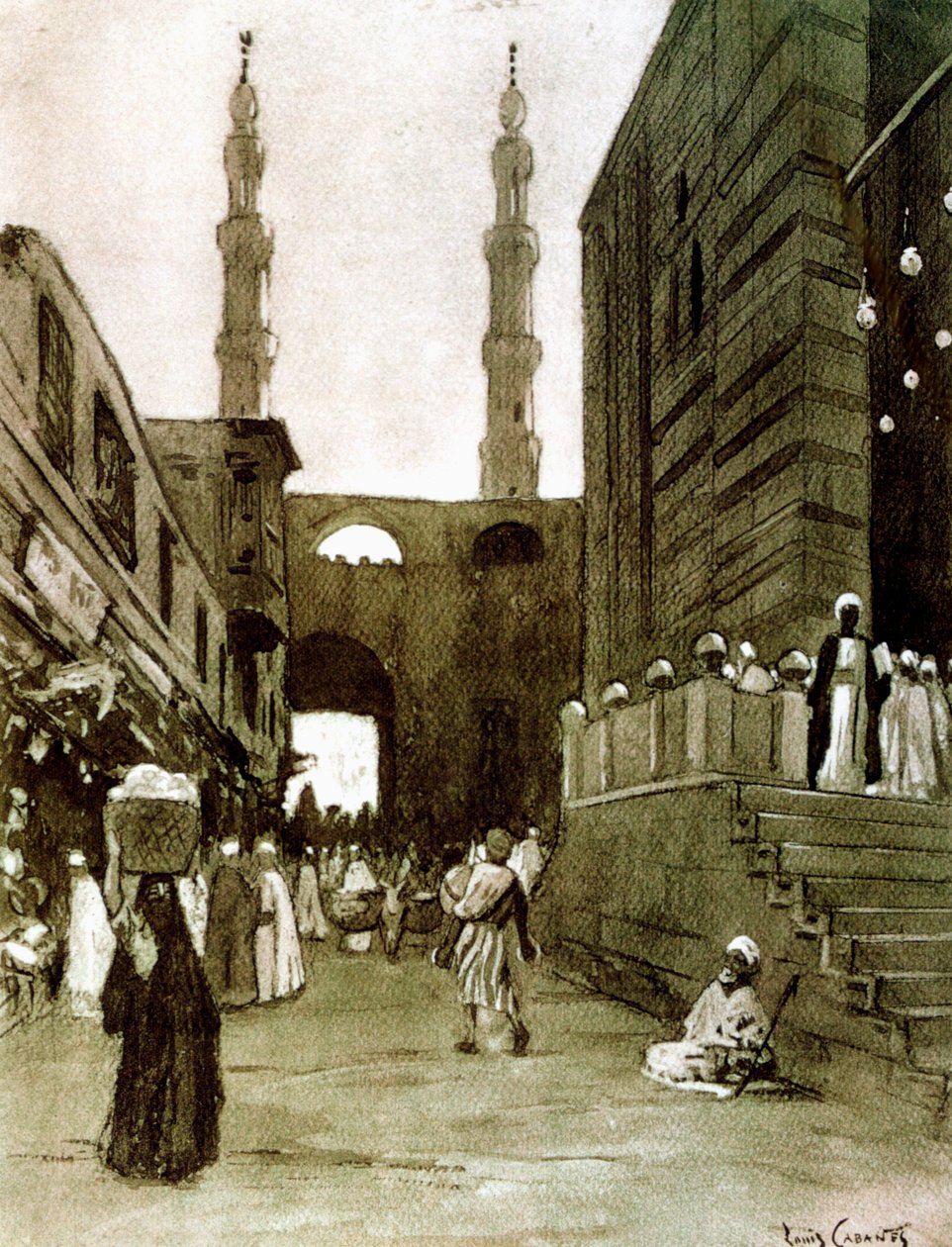 Bab El Fetouh, Cairo, Egito, 1928 de Louis Cabanes