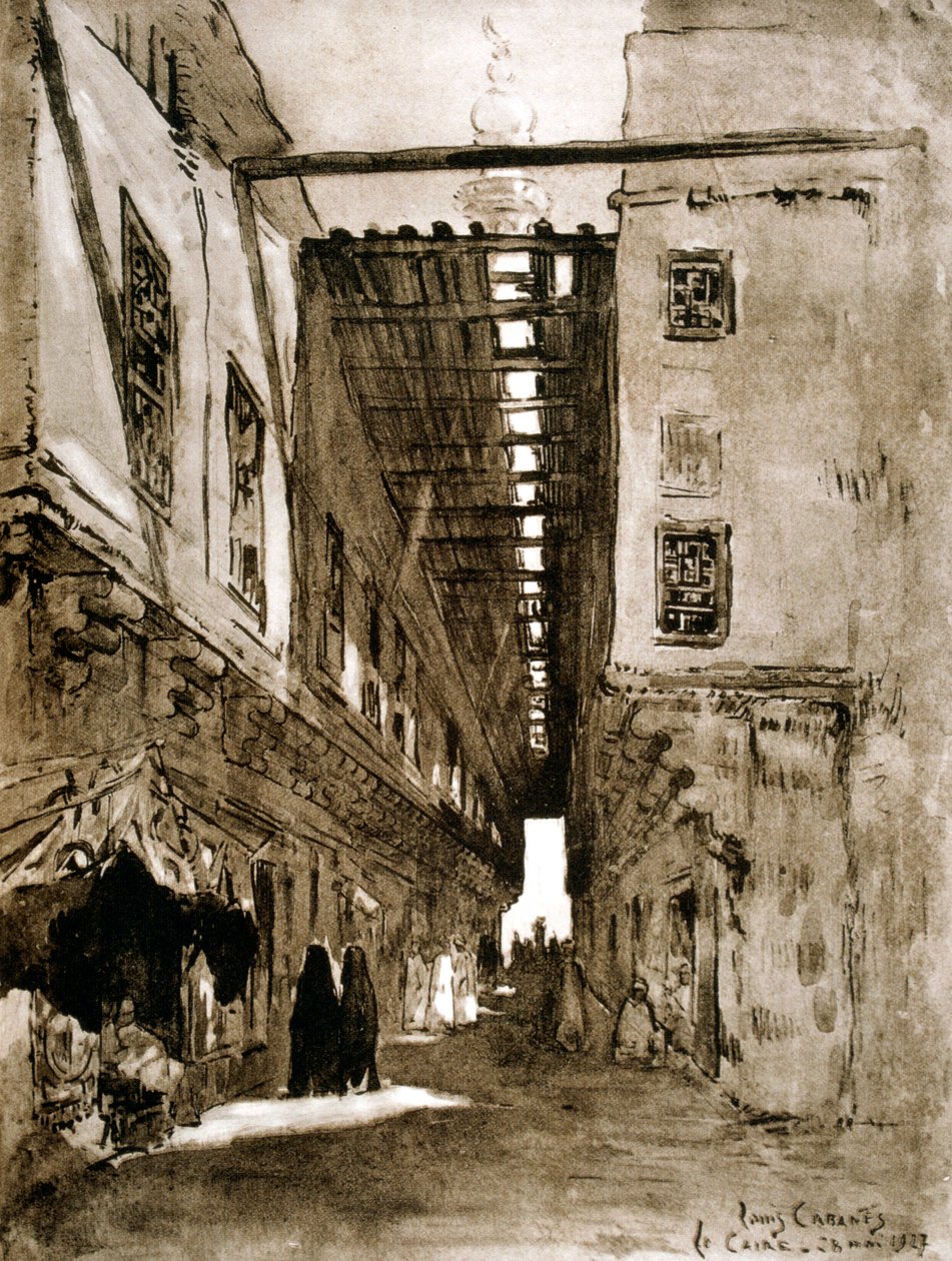 Souks, Cairo, 1928 de Louis Cabanes