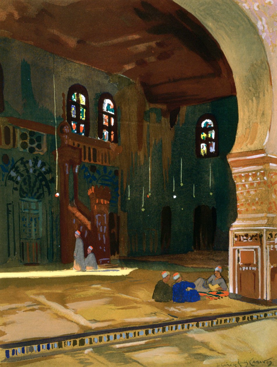 A Mesquita de Sultan al-Ghuri, Cairo, Egito, 1928 de Louis Cabanes