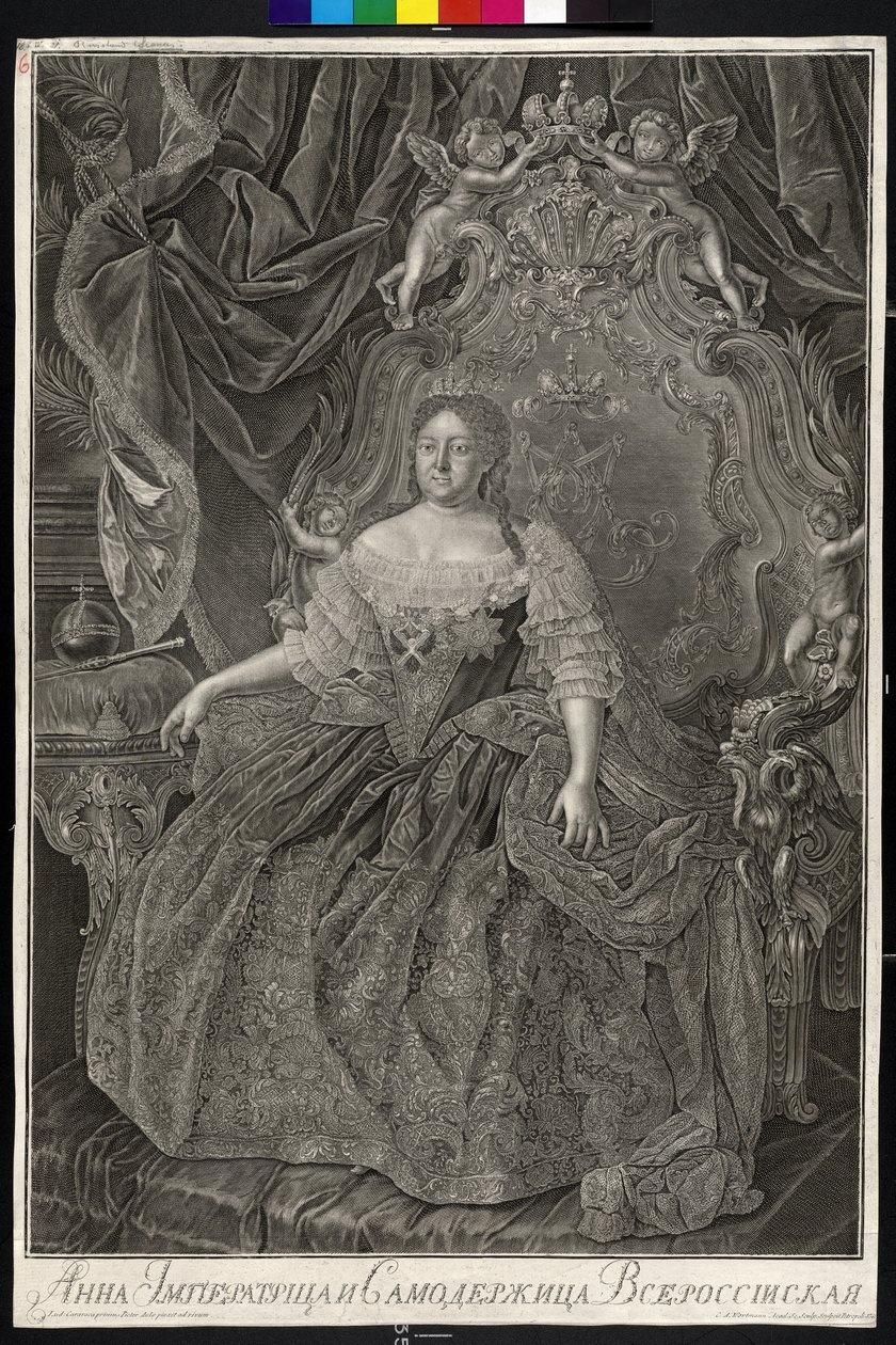 Imperatriz da Rússia Ana Ioannovna de Louis Caravaque