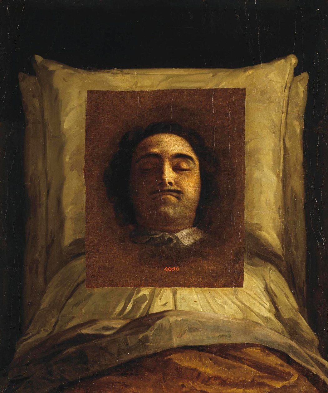 Pierre le Grand - Peter I no seu leito de morte par Caravaque, Louis (1684-1754). Óleo sobre tela, tamanho : 77x64 de Louis Caravaque