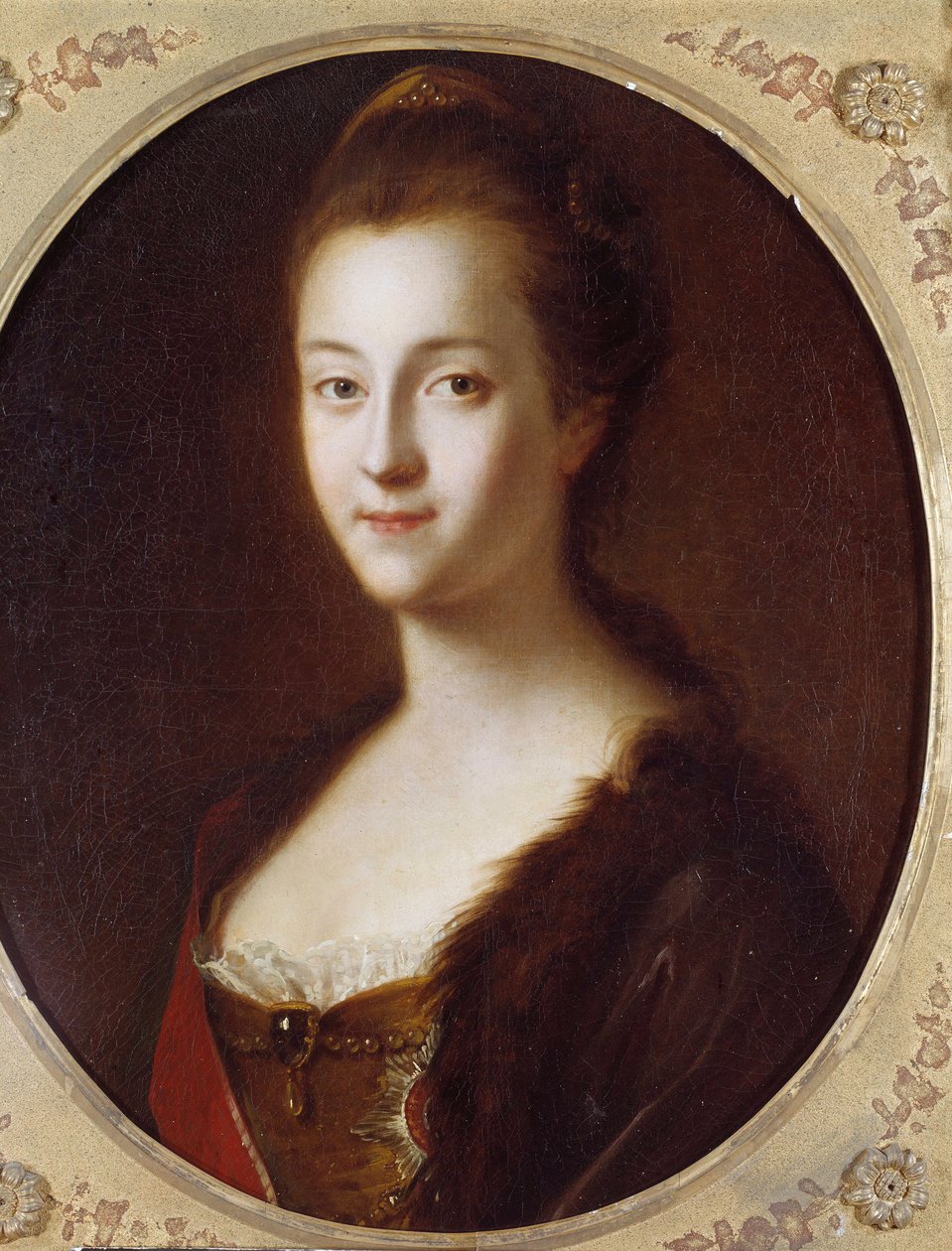 Retrato de Catarina II (1729-1796), Imperador da Rússia Pintura de Louis Caravaque (1684-1754) Século XVIII. São Petersburgo, Castelo de Peterhof de Louis Caravaque