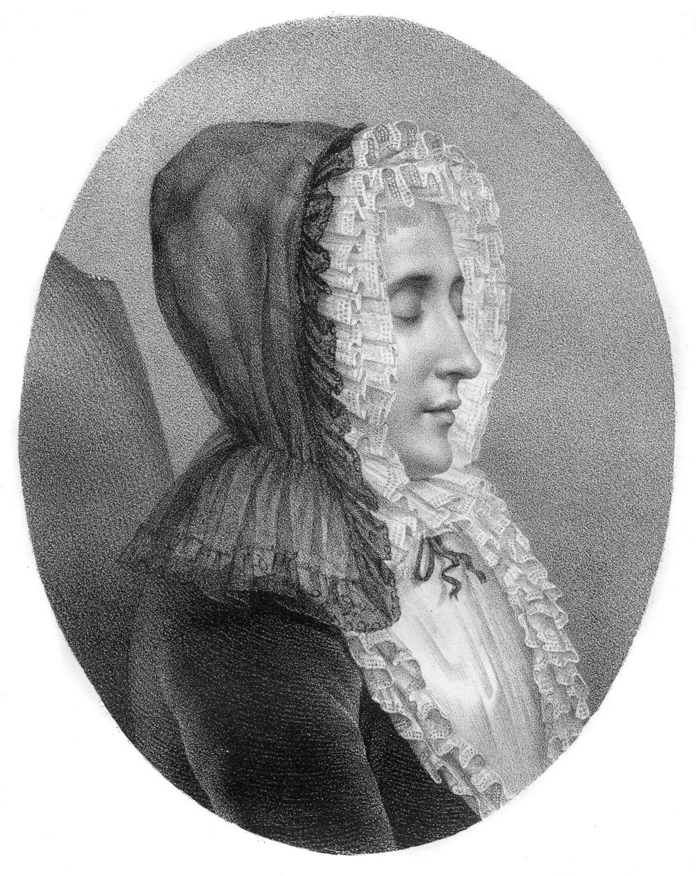 Madame du Deffand - Marie de Vichy-Chamrond (ou Champrond), Marquise du Deffand - 1697-1780 - gravura de Carmontelle - de Louis Carrogis (after) Carmontelle