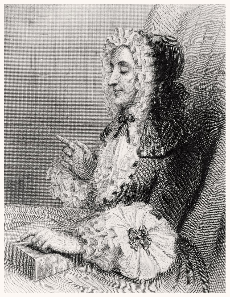 Madame du Deffand, cega de Louis Carrogis Carmontelle