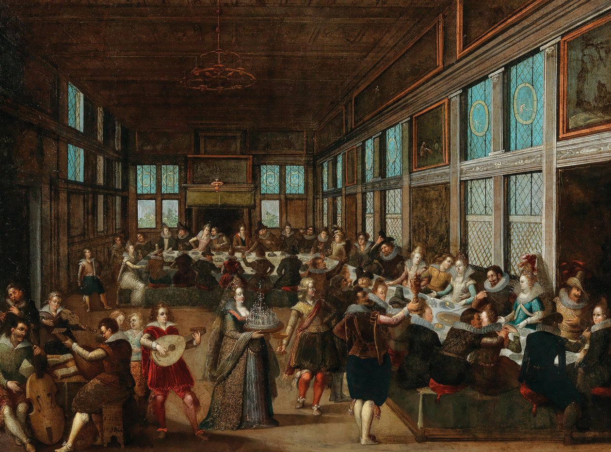 Sociedade de casamento, 1605. de Louis Caullery de