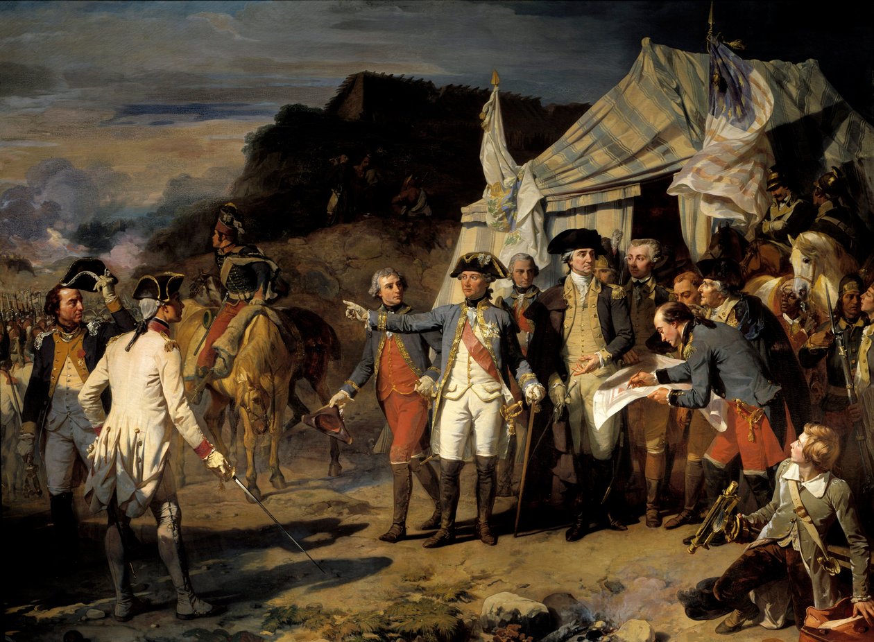 O cerco de Yorktown de Louis Charles Auguste Couder