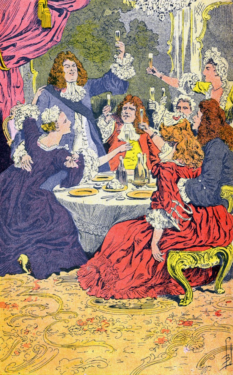 Um Jantar Regente, Duque de Orleans de Louis Charles Bombled
