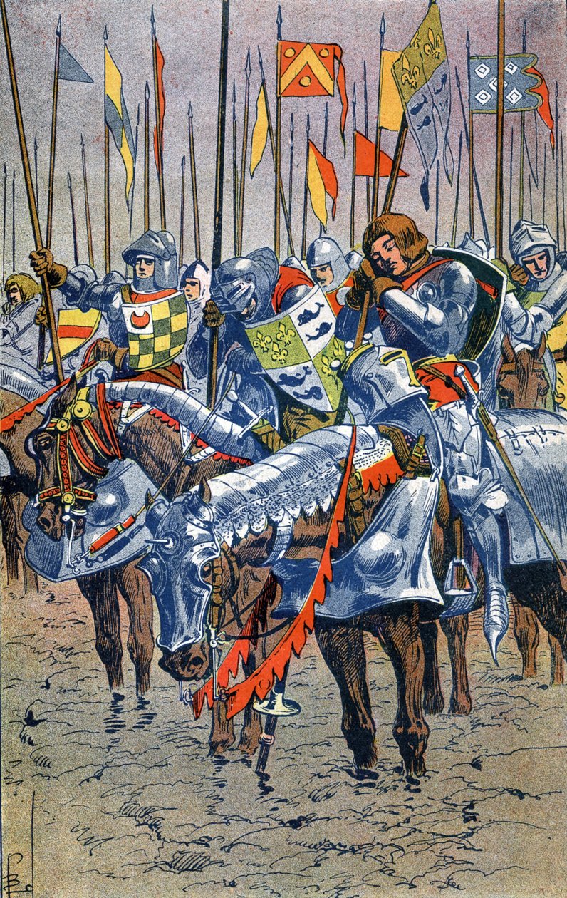 Batalha de Azincourt de Louis Charles Bombled
