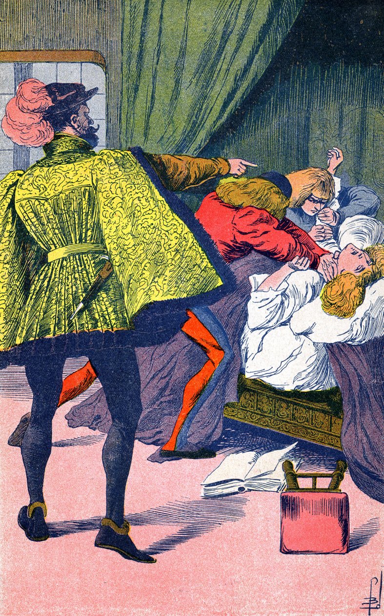 Cesar Borgia faz com que o seu irmão seja morto. de Louis Charles Bombled