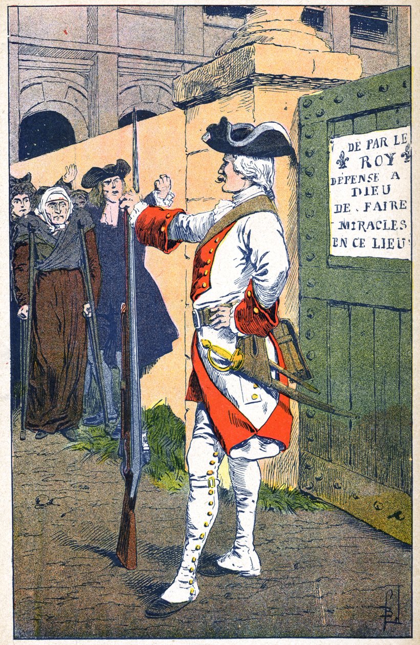 Encerramento do Cemitério de Saint Medard em Paris 1732 de Louis Charles Bombled