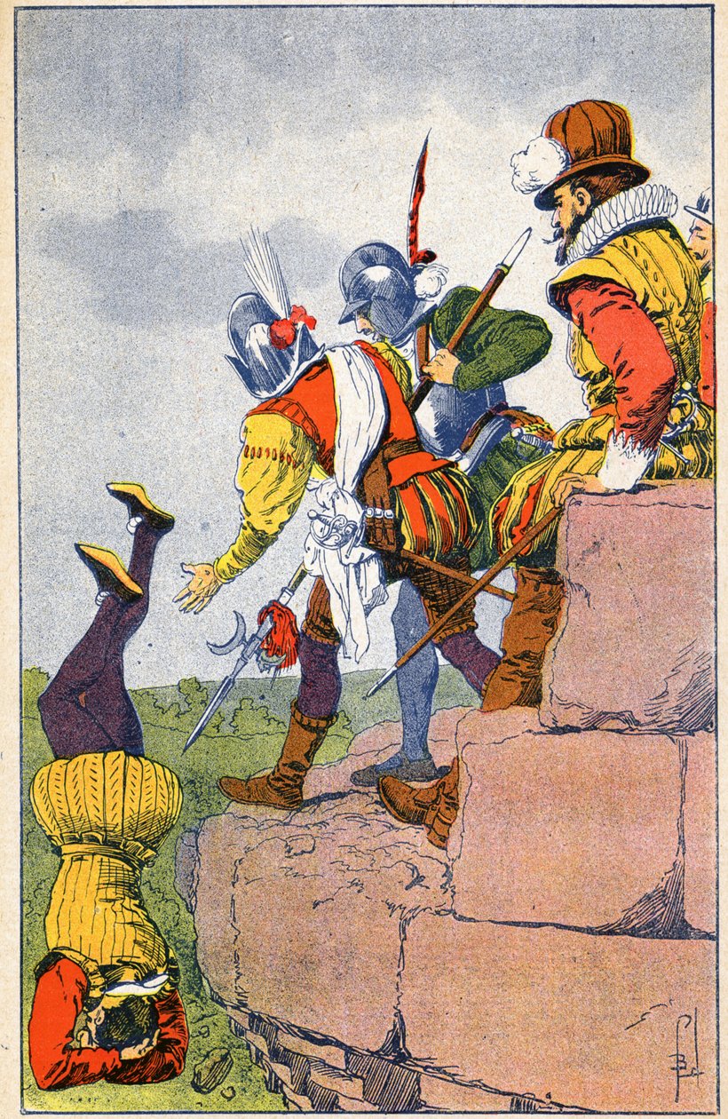 Cruaut das Armas Protestantes do Barão des Adrets de Louis Charles Bombled