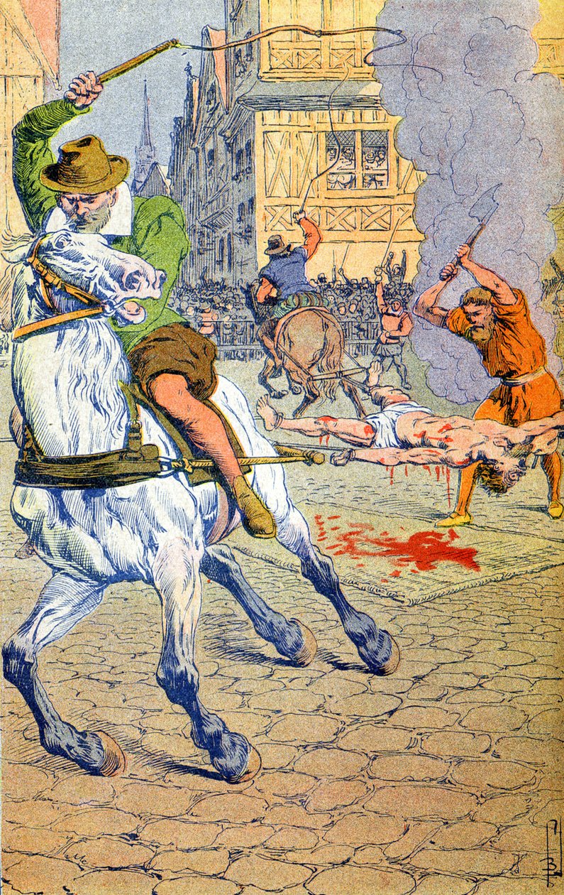 Execução de François Ravaillac de Louis Charles Bombled