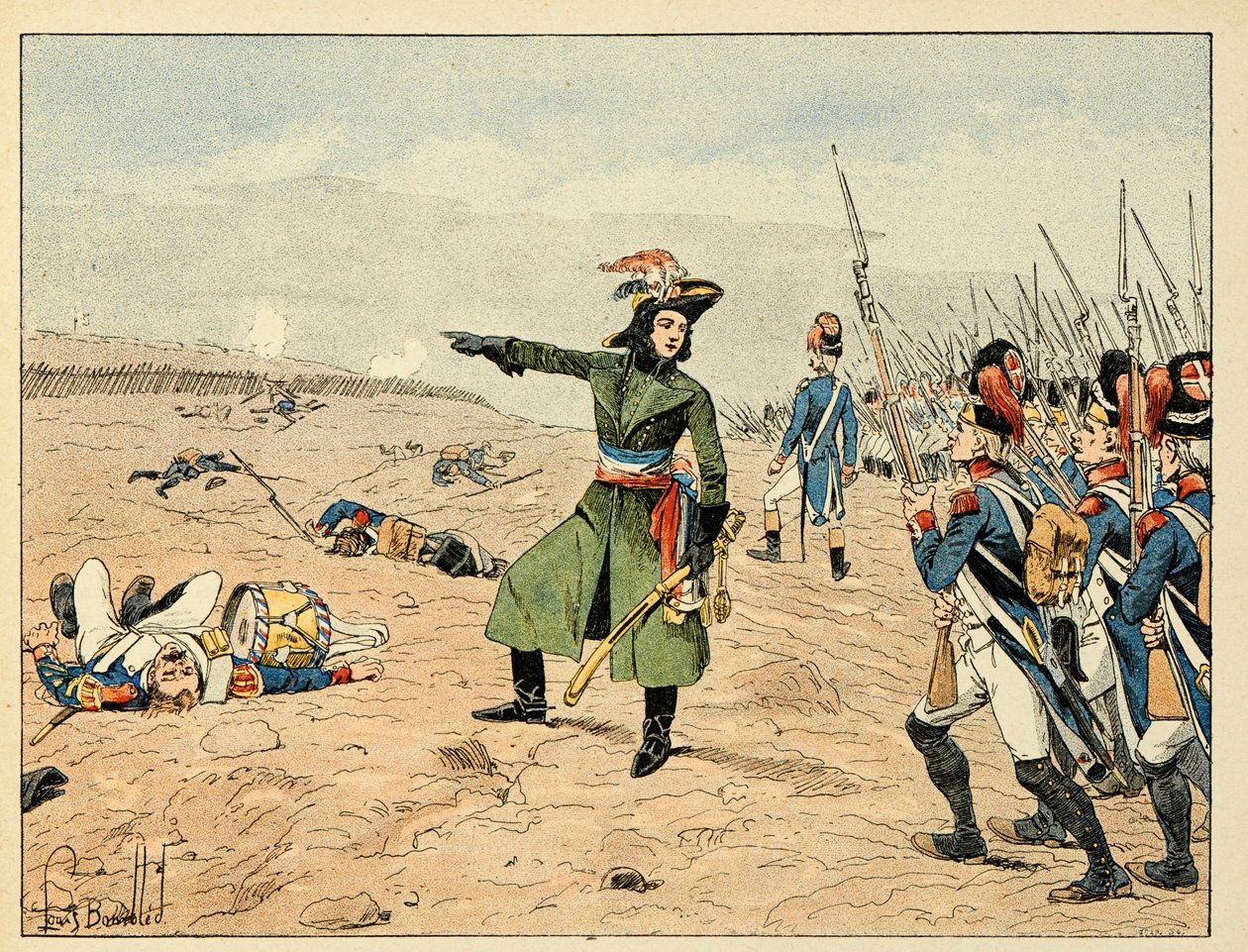 Ilustração retirada do livro "Os Heróis do Siecle", recitação anedótica de Dick de Lonlay e ilustrada por Louis Bombled (1862-1927) de Louis Charles Bombled