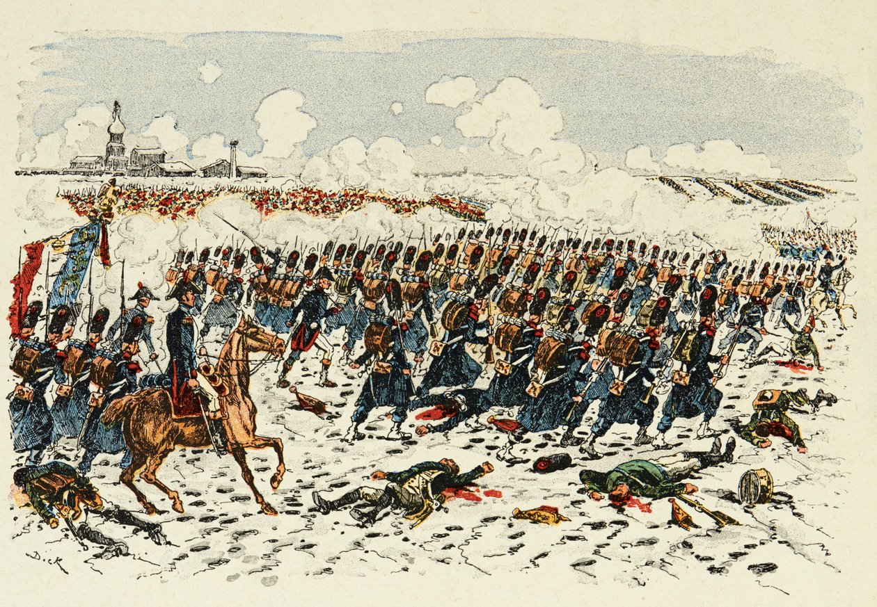 Ilustração retirada do livro "Os Heros do século", recitação anedótica de Dick de Lonlay e ilustrada por Louis Bombled (1862-1927) de Louis Charles Bombled