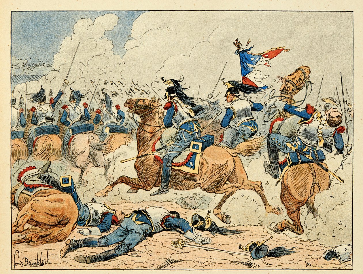 Ilustração retirada do livro "Os heróis do século", recitação anedótica de Dick de Lonlay e ilustrada por Louis Bombled (1862-1927) de Louis Charles Bombled