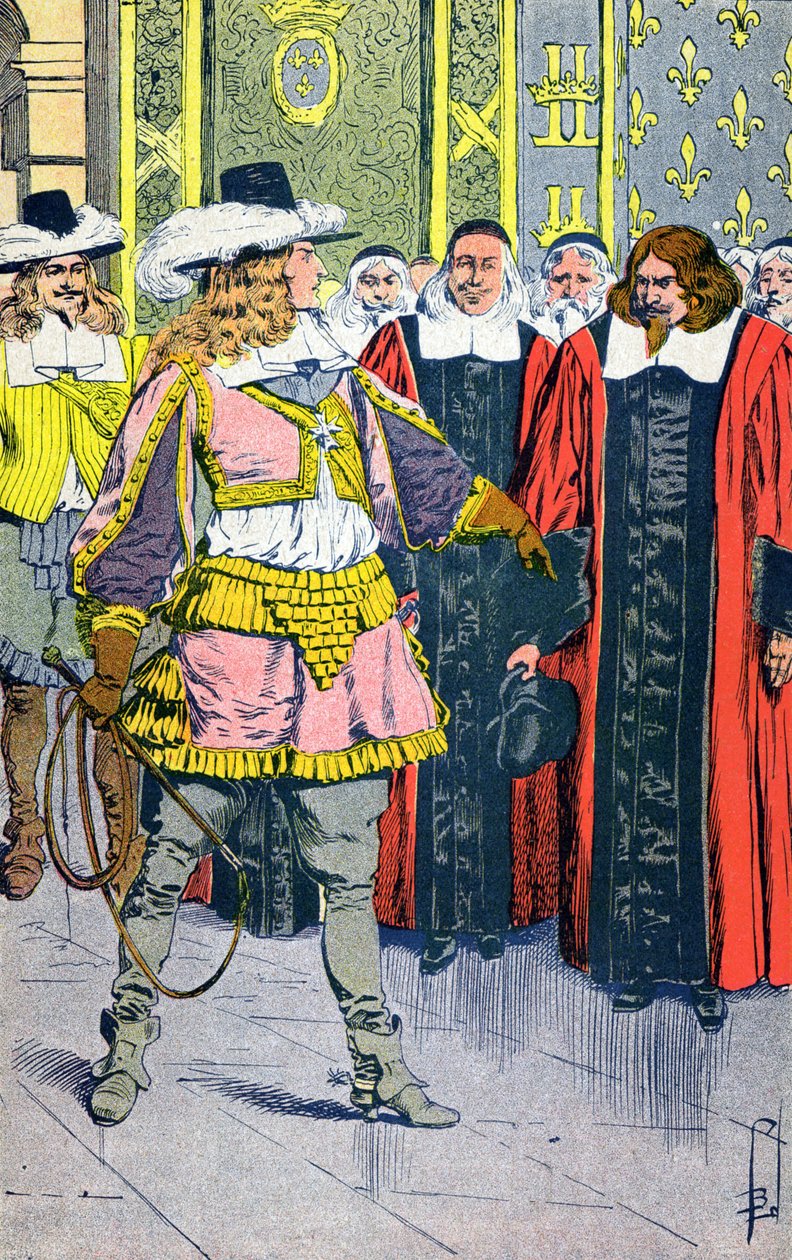 Luís XIV e os Parlamentares de Louis Charles Bombled