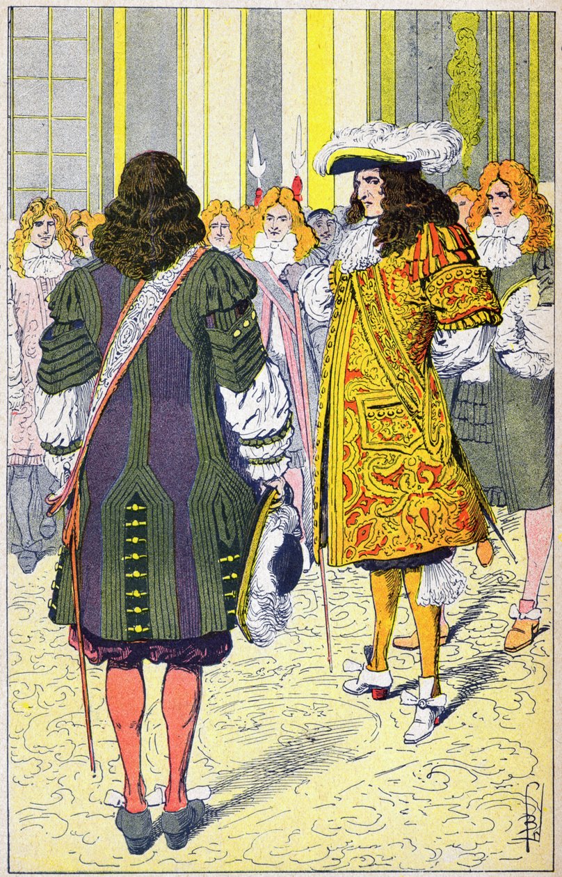 Luís XIV e o embaixador da Holanda de Louis Charles Bombled