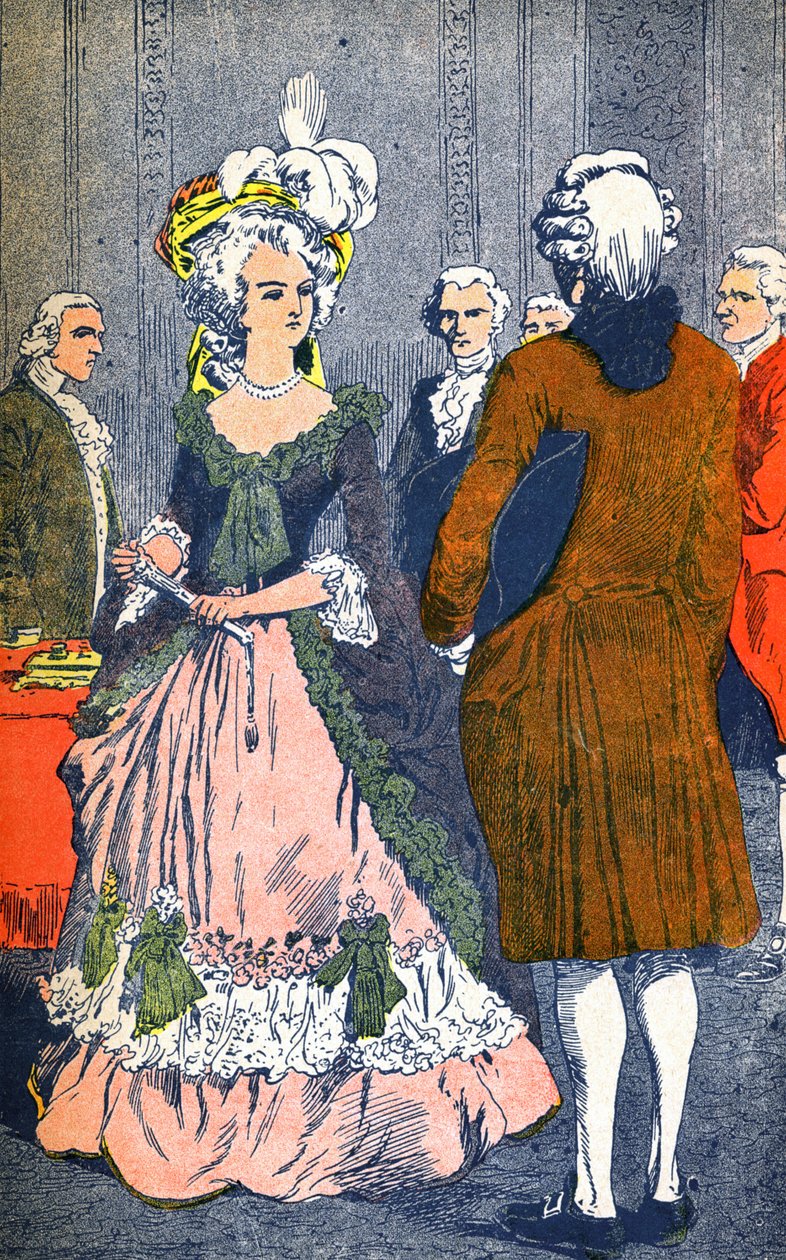Maria Antonieta e Augeard de Louis Charles Bombled