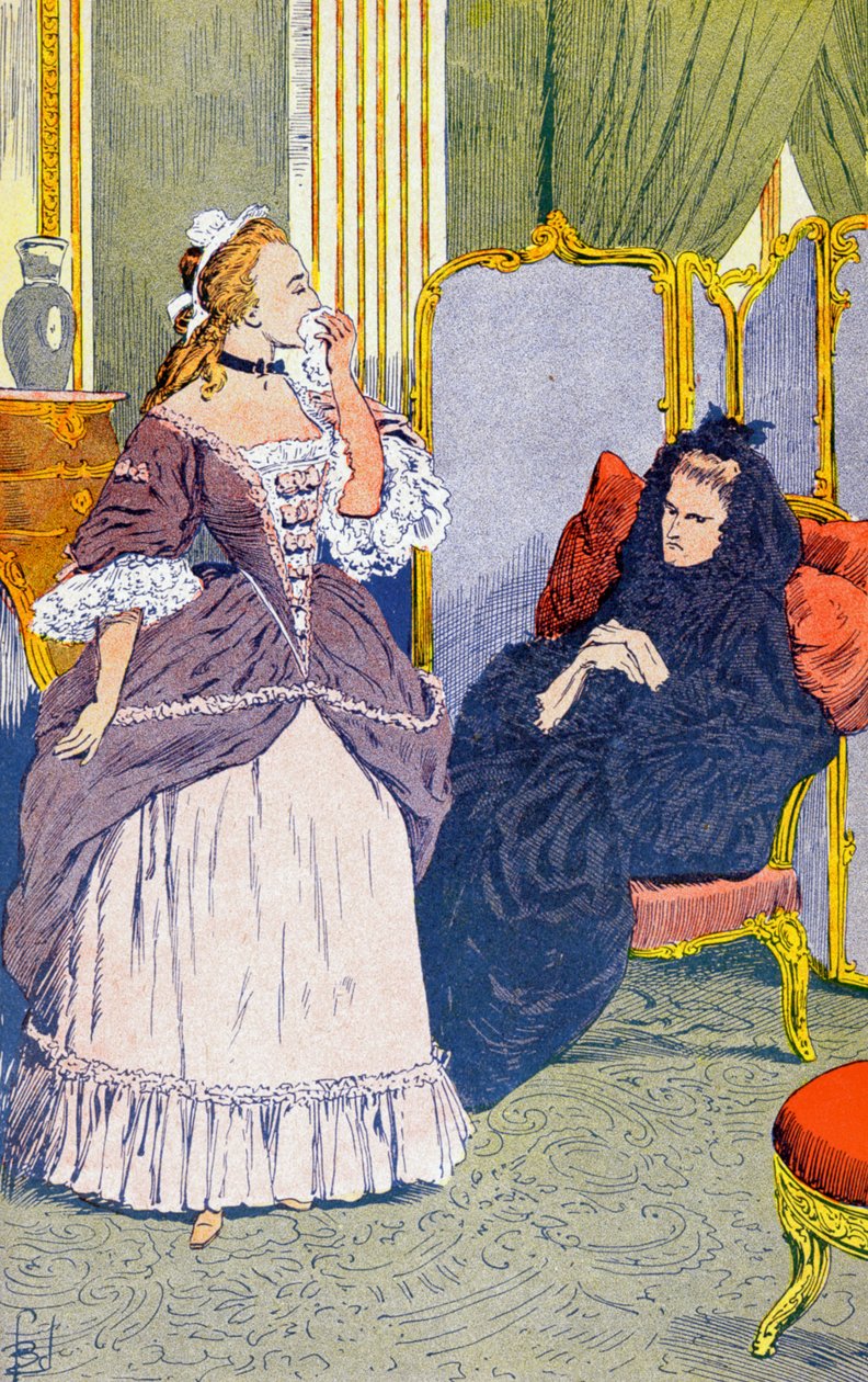 Sra. do Luxemburgo e a Princesa de Robecq de Louis Charles Bombled