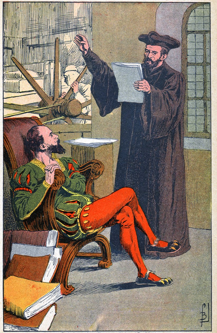 Rabelais na gráfica de Etienne Dolet de Louis Charles Bombled