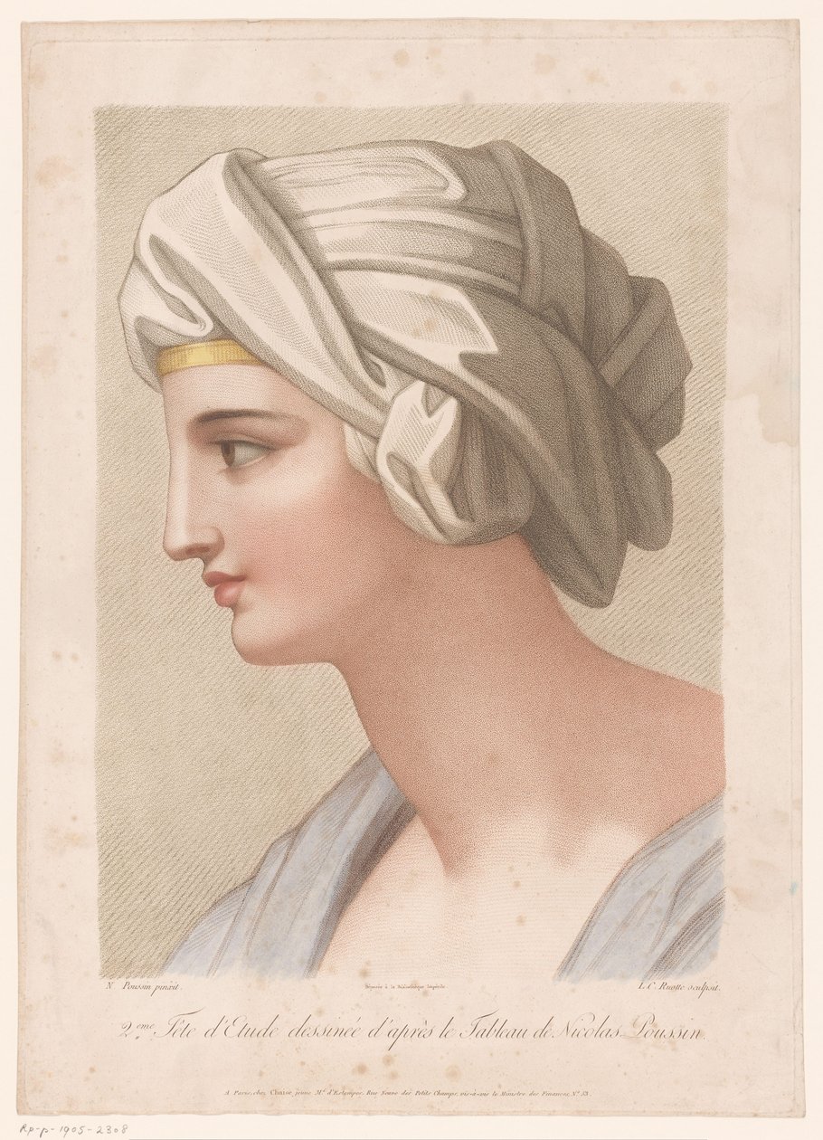 Busto de uma mulher com pano enrolado na cabeça 2eme Fête d