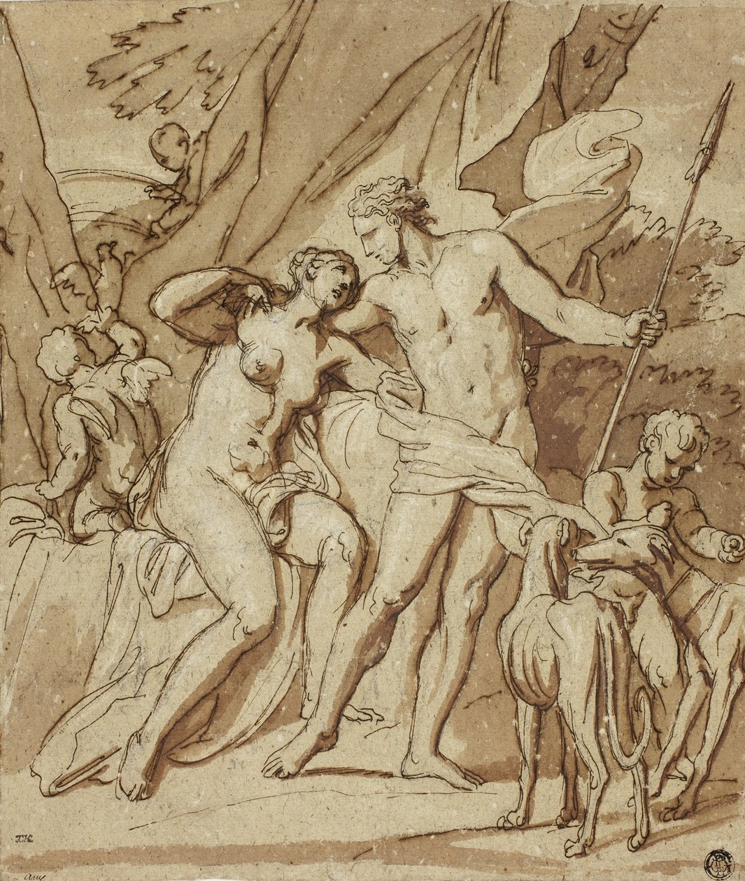Vênus e Adônis de Louis Cheron