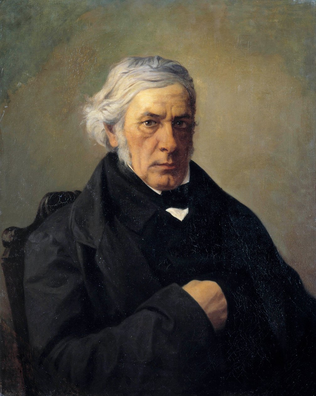 Retrato do filósofo Victor Cousin (1792-1867) Pintura de Louis Claude Mouchot (1830-1891). Século XIX. Dim. 0,73 x 0,60 m - Retrato do filósofo Victor Cousin (1792-1867). Pintura de Louis Claude Mouchot (1830-1891). Século XIX. 0.73 x de Louis Claude Mouchot