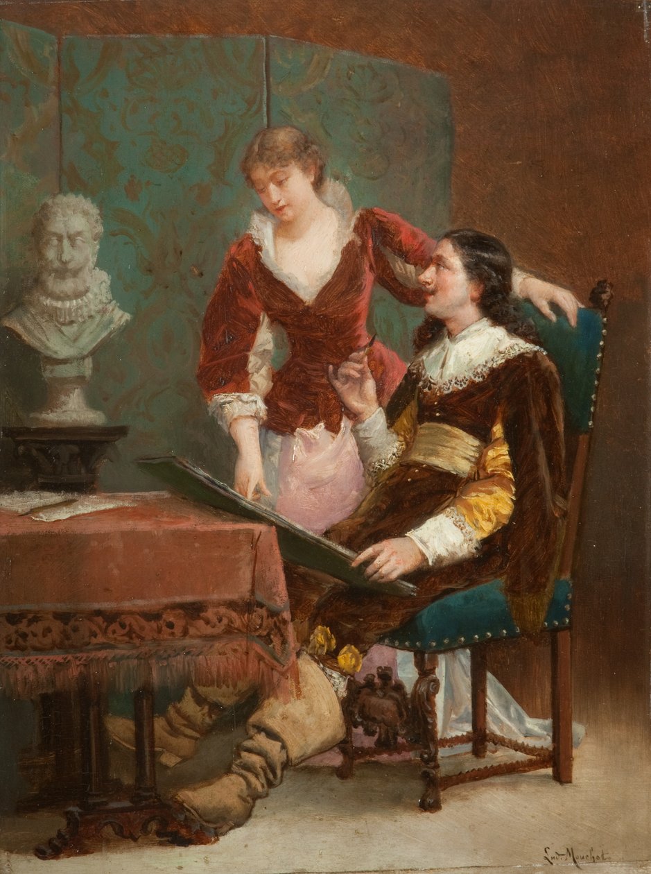 O crítico do artista de Louis Claude Mouchot