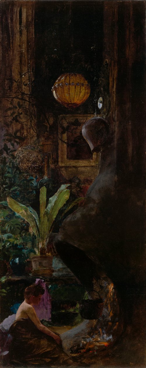 Um canto do estúdio da 72nd Street de Louis Comfort Tiffany