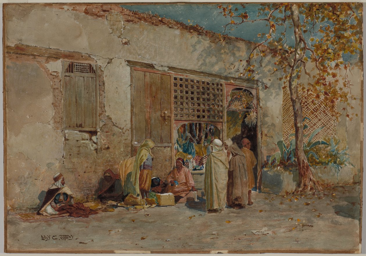 Cena marroquina, c. 1871 de Louis Comfort Tiffany