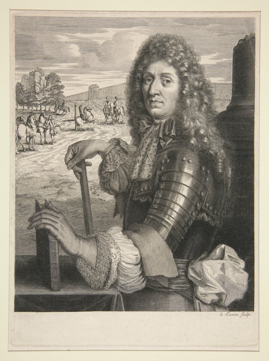 Retrato de um nobre em armadura de Louis Cossin