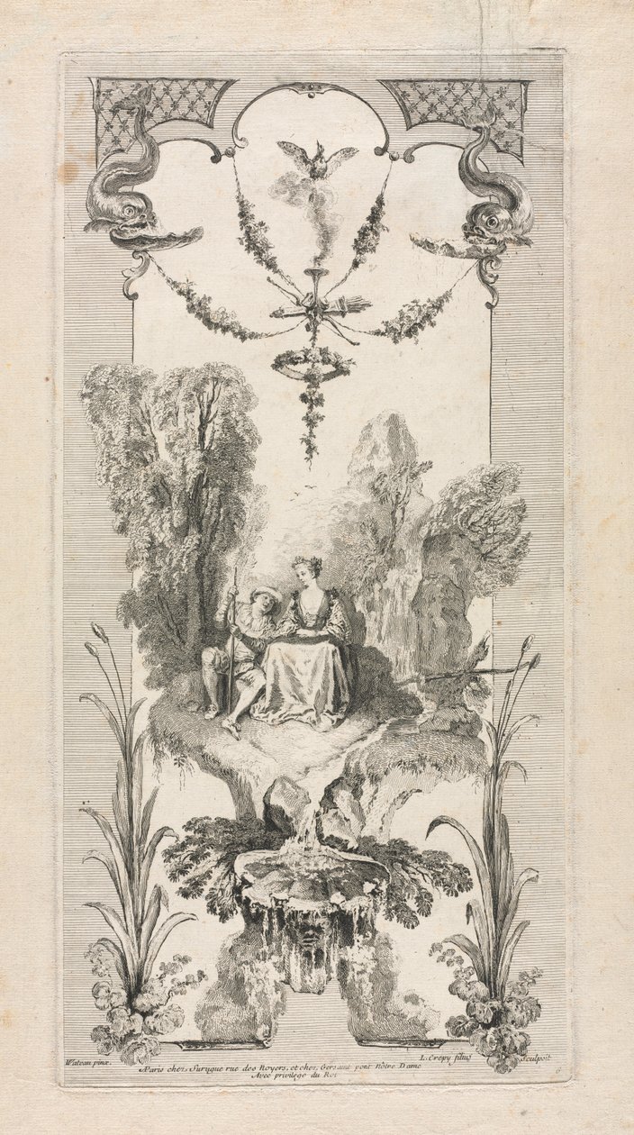 Pastoral, arabesco. de Louis Crepy
